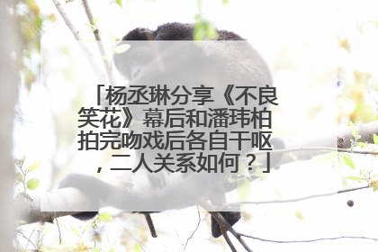 杨丞琳分享《不良笑花》幕后和潘玮柏拍完吻戏后各自干呕,二人关系如何?