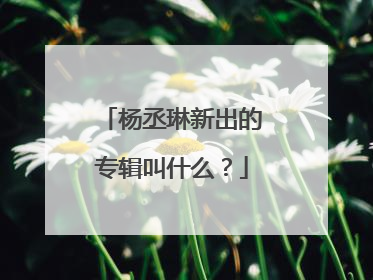 杨丞琳新出的专辑叫什么？