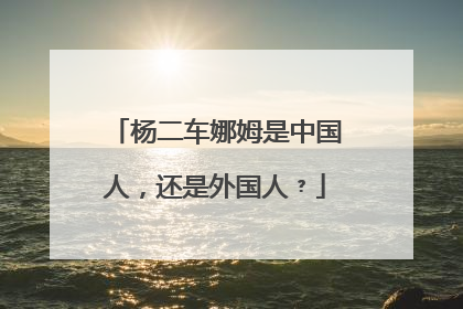 杨二车娜姆是中国人，还是外国人﹖