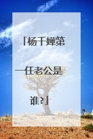 杨千嬅第一任老公是谁?