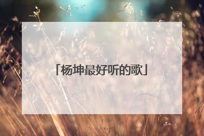 杨坤最好听的歌