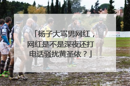 杨子大骂男网红，网红是不是深夜还打电话骚扰黄圣依？