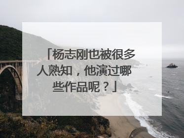 杨志刚也被很多人熟知,他演过哪些作品呢?