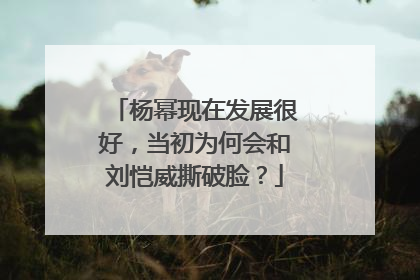 杨幂现在发展很好,当初为何会和刘恺威撕破脸?