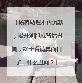 杨幂助理不再沉默,揭开刘恺威背后丑闻,终于看清真面目了,什么丑闻?