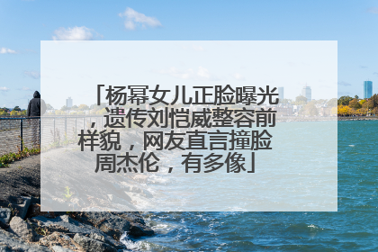 杨幂女儿正脸曝光，遗传刘恺威整容前样貌，网友直言撞脸周杰伦，有多像