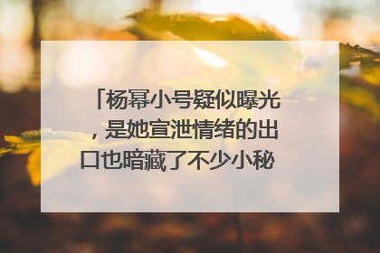 杨幂小号疑似曝光,是她宣泄情绪的出口也暗藏了不少小秘密,你怎么看?