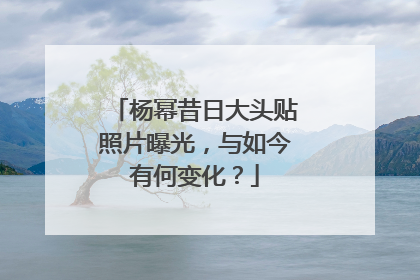 杨幂昔日大头贴照片曝光，与如今有何变化？