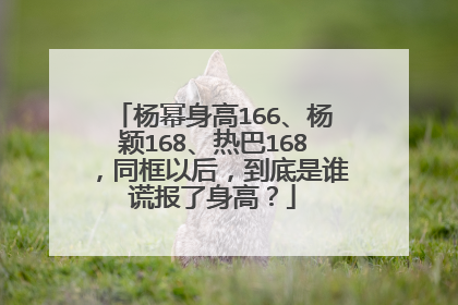 杨幂身高166、杨颖168、热巴168,同框以后,到底是谁谎报了身高?