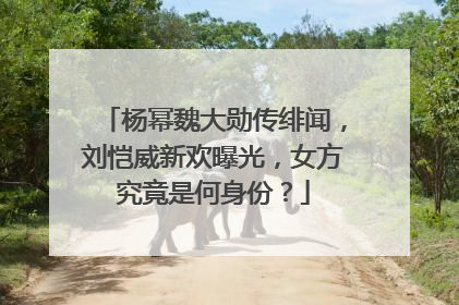 杨幂魏大勋传绯闻，刘恺威新欢曝光，女方究竟是何身份？