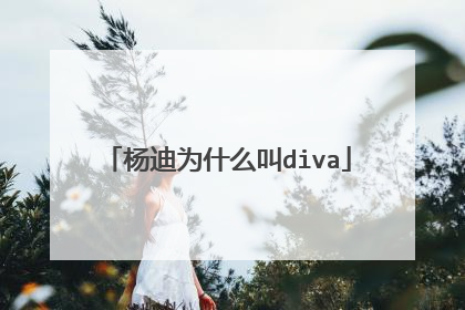 杨迪为什么叫diva