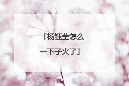 杨钰莹怎么一下子火了