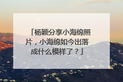 杨颖分享小海绵照片，小海绵如今出落成什么模样了？