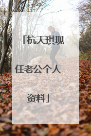 杭天琪现任老公个人资料