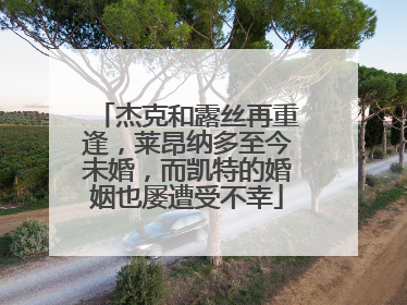 杰克和露丝再重逢,莱昂纳多至今未婚,而凯特的婚姻也屡遭受不幸