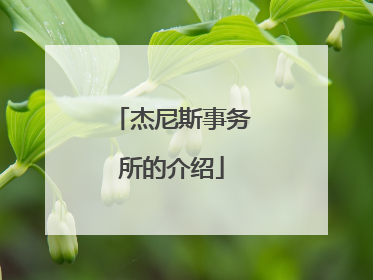 杰尼斯事务所的介绍