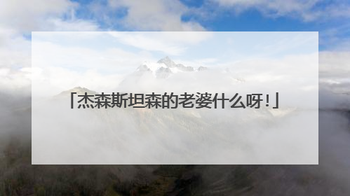 杰森斯坦森的老婆什么呀!