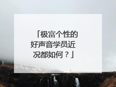 极富个性的好声音学员近况都如何?