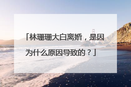林珊珊大白离婚，是因为什么原因导致的？