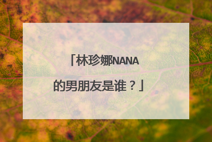 林珍娜NANA的男朋友是谁？