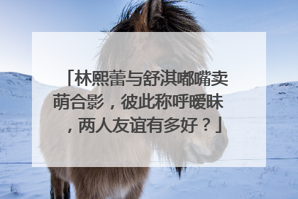 林熙蕾与舒淇嘟嘴卖萌合影，彼此称呼暧昧，两人友谊有多好？
