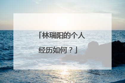 林瑞阳的个人经历如何?
