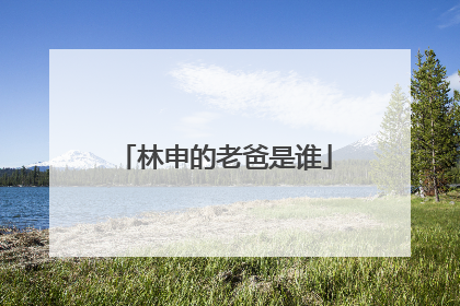 林申的老爸是谁