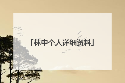 林申个人详细资料