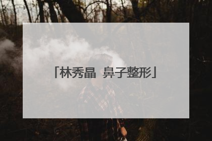 林秀晶 鼻子整形