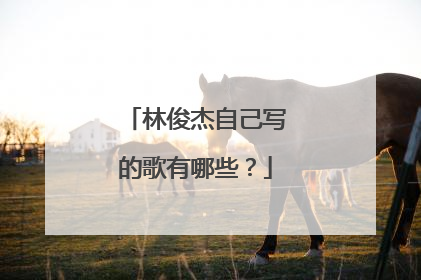 林俊杰自己写的歌有哪些？