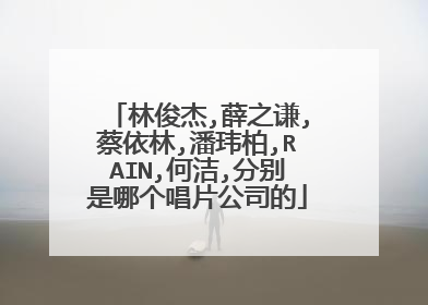 林俊杰,薛之谦,蔡依林,潘玮柏,RAIN,何洁,分别是哪个唱片公司的