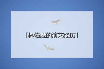 林佑威的演艺经历