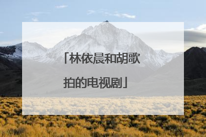 林依晨和胡歌拍的电视剧