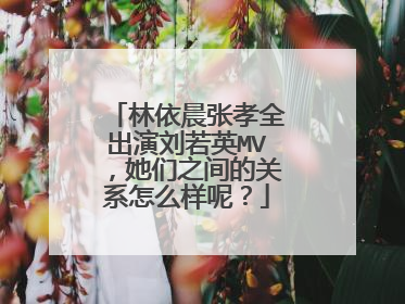 林依晨张孝全出演刘若英MV,她们之间的关系怎么样呢?