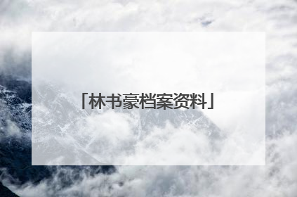 林书豪档案资料