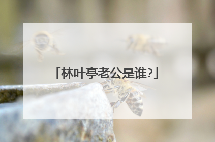 林叶亭老公是谁?