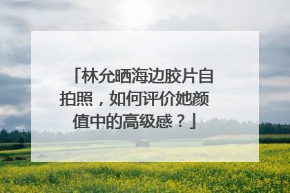林允晒海边胶片自拍照,如何评价她颜值中的高级感?