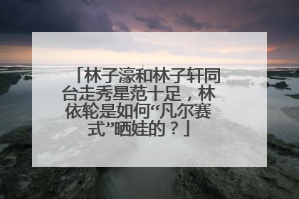 林子濠和林子轩同台走秀星范十足，林依轮是如何“凡尔赛式”晒娃的？