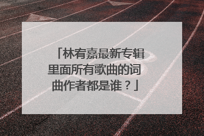 林宥嘉最新专辑里面所有歌曲的词曲作者都是谁？