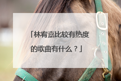 林宥嘉比较有热度的歌曲有什么?