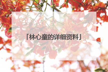 林心童的详细资料