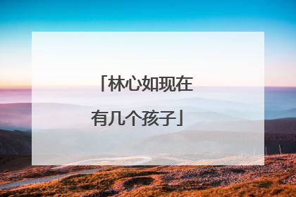 林心如现在有几个孩子