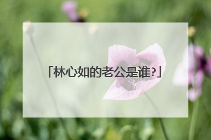 林心如的老公是谁?