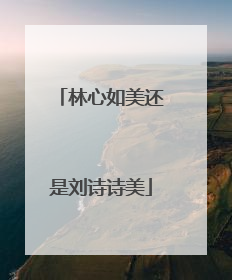 林心如美还是刘诗诗美