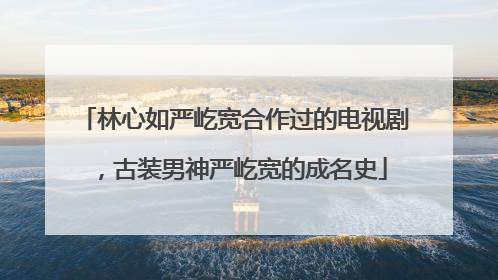 林心如严屹宽合作过的电视剧,古装男神严屹宽的成名史