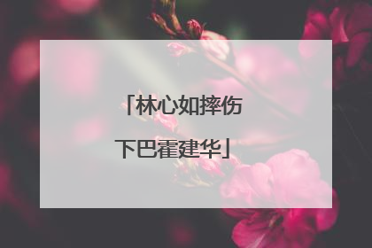 林心如摔伤下巴霍建华