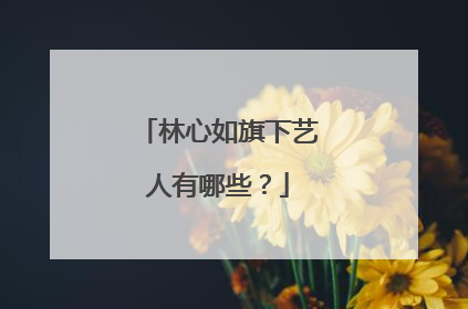 林心如旗下艺人有哪些?