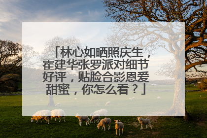 林心如晒照庆生，霍建华张罗派对细节好评，贴脸合影恩爱甜蜜，你怎么看？