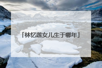 林忆莲女儿生于哪年