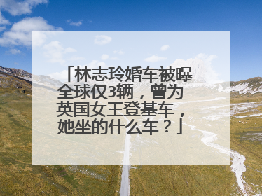 林志玲婚车被曝全球仅3辆，曾为英国女王登基车，她坐的什么车？
